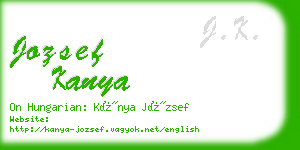 jozsef kanya business card